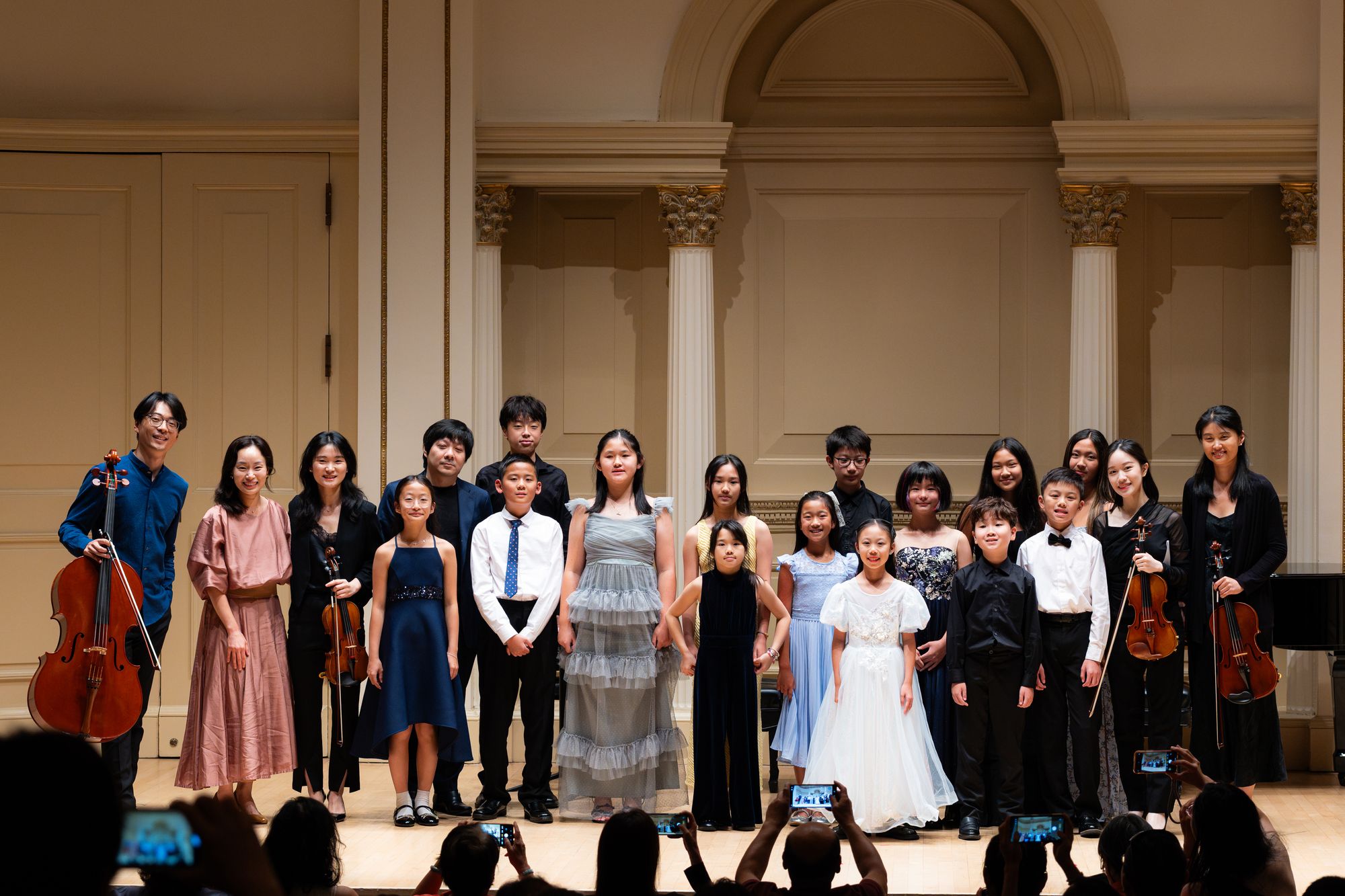 Summer Intensive 2026 students and faculty take a bow at Weill Recital Hall