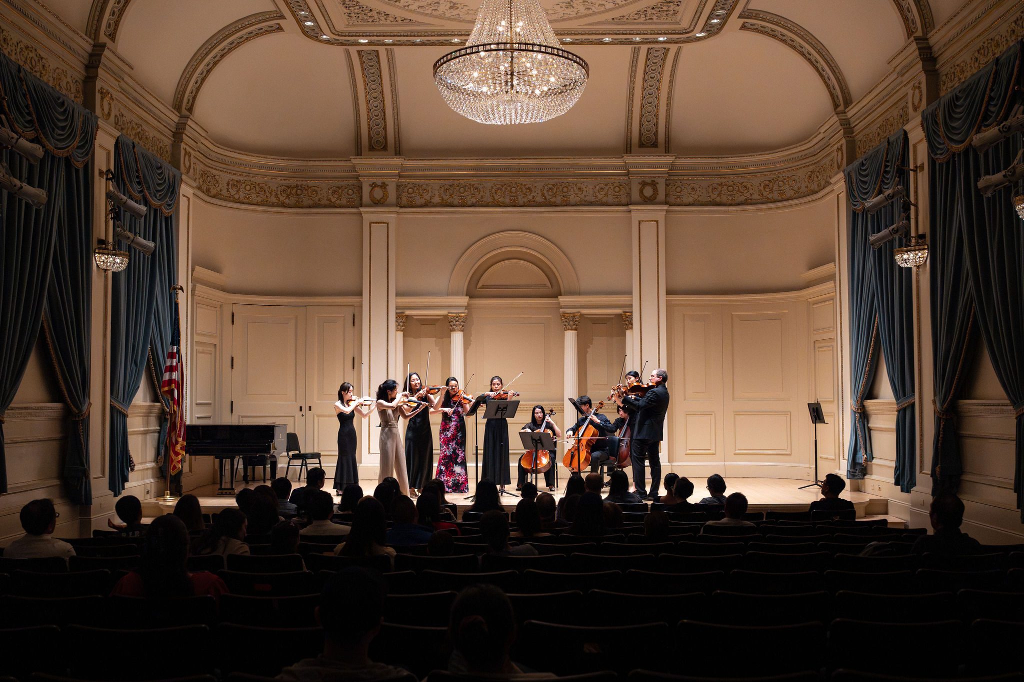 OMI Summer Intensive students and faculty performing on the stage of Weill Recital Hall at Carnegie Hall